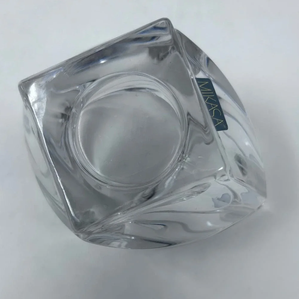 Mikasa Germany Crystal Heavy Candle Holder 5